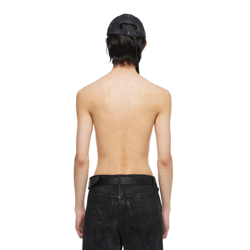 JULIUS 077ACU46 Charcoal / Long Belt Cap