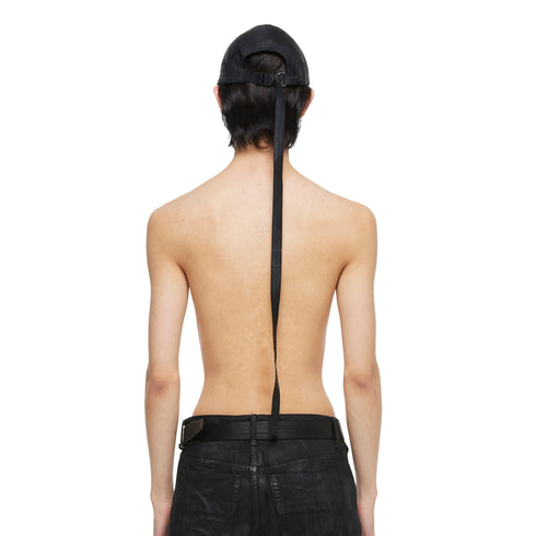 077ACU45 Black / Long Belt Cap