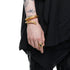 JULIUS 077ACU43-S CRACKED GOLD / Horn Ring "Silver 925"