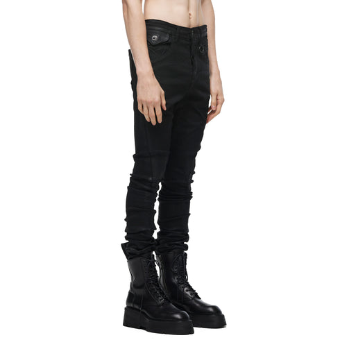 077PAM7 Black / Gazelle Skinny Pants