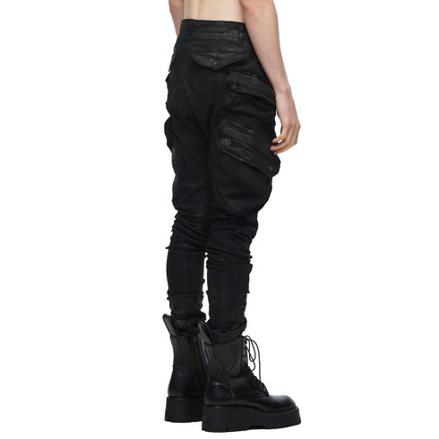077PAM8 Black / Gas Mask Nallow Pants