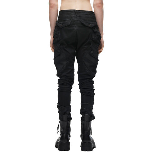 077PAM8 Black / Gas Mask Nallow Pants