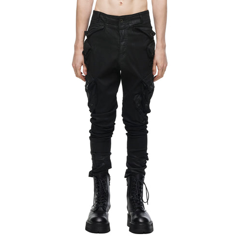 077PAM8 Black / Gas Mask Nallow Pants