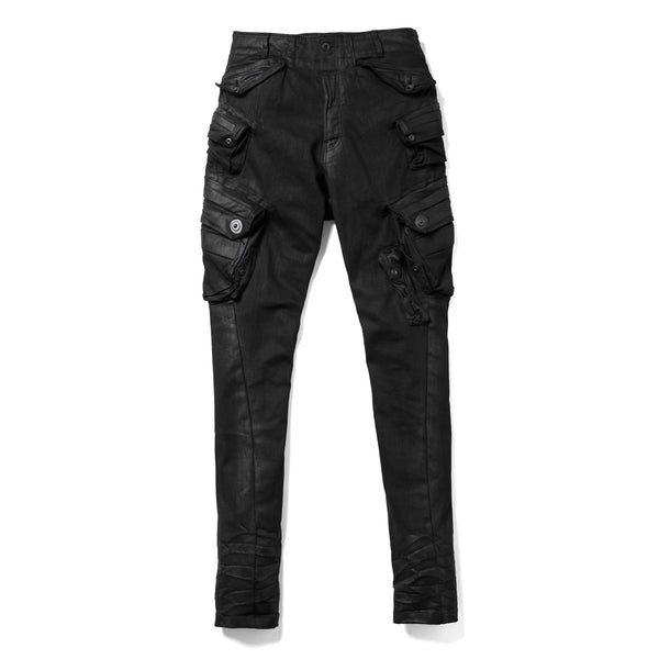 077PAM8 Black / Gas Mask Nallow Pants