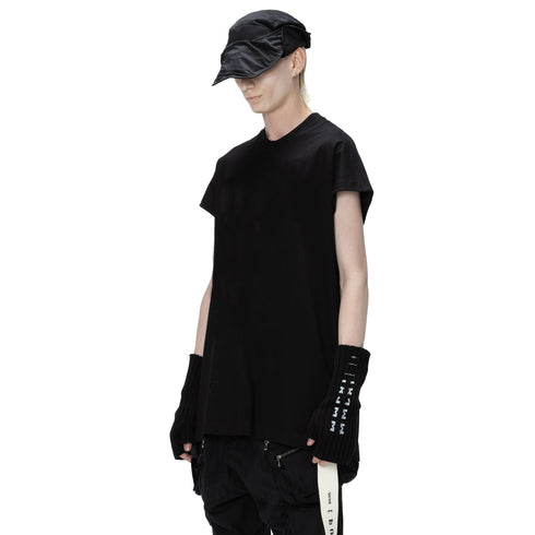 JULIUS 907CPM3-M Black / Europa Graphic Sleeveless T-Shirt