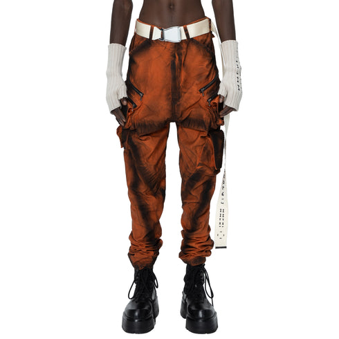 JULIUS 907PAM4-C Orange / Waxed Tactical Cargo Pants