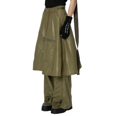 JULIUS 907SKU1 Olive / Vessel Deform Skirt