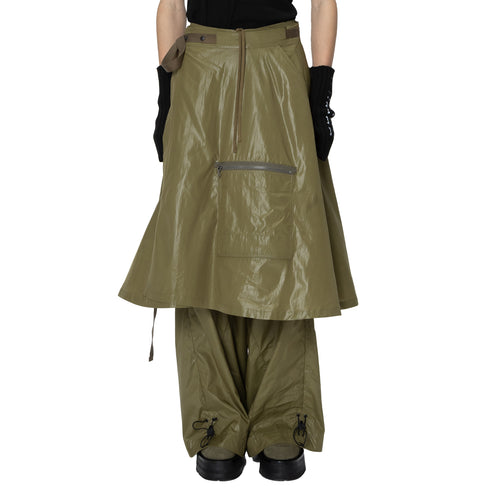 JULIUS 907SKU1 Olive / Vessel Deform Skirt