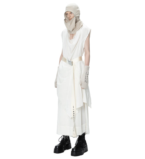 JULIUS 907SHM5 Plaster / Umbra Drape Tunic