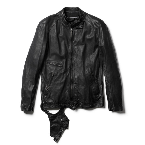 JULIUS 778BLM3-BLACK / Leather Holster Riders Jacket