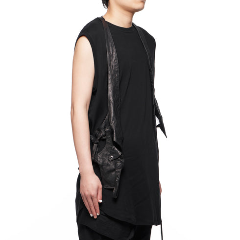 JULIUS 778VEM1 Black / Leather Holster Vest