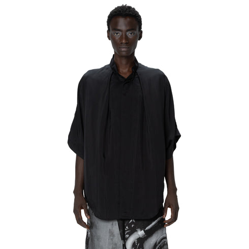JULIUS 907SHM1 Black / Glide Tucked Shirt