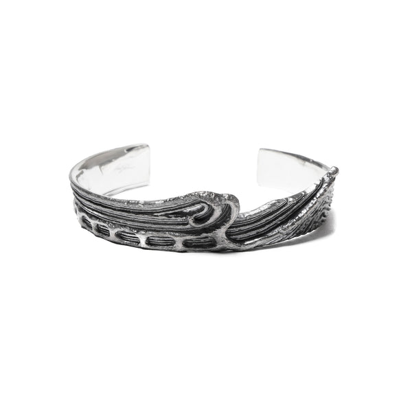 JULIUS 077ACU14 Silver / Dualflow Anima Bangle Ver.3