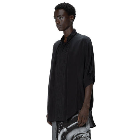 JULIUS 907SHM1 Black / Glide Tucked Shirt