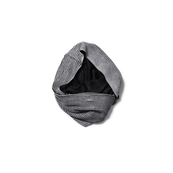 837STU4-C Off x Black / Hoop Knit Stole - JULIUS