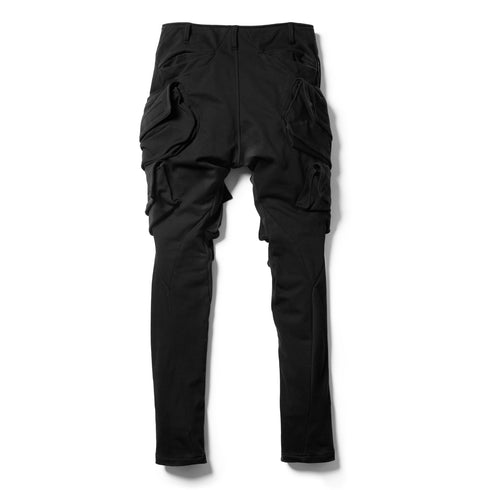 JULIUS 838PAM1 Black / Gasmask Cargo Sweat Pants