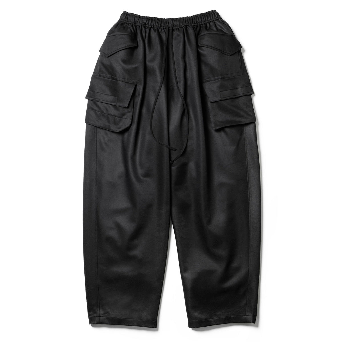 JULIUS Cotton Heavy Sweat Cargo Pants （Black） -FASCINATE