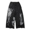 JULIUS 877PAM21 Black / Rift Graphic Wide Pants