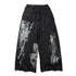 JULIUS 877PAM21 Black / Rift Graphic Wide Pants