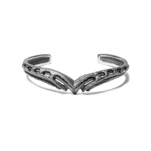 JULIUS 077ACU13 Silver / Dualflow Anima Bangle Ver.2