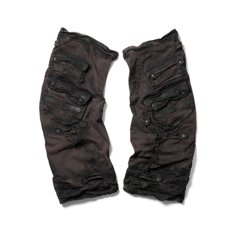 JULIUS 917ACU1-BW Dark Brown / Gas Mask Leg Guard