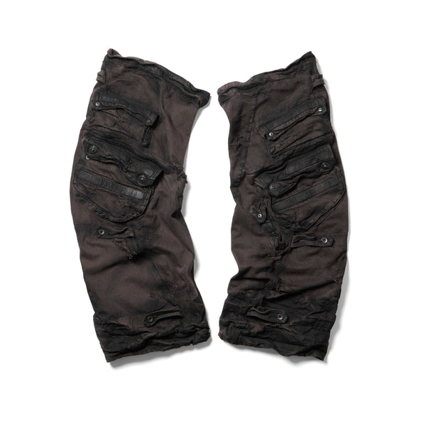 JULIUS 917ACU1-BW Dark Brown / Gas Mask Leg Guard