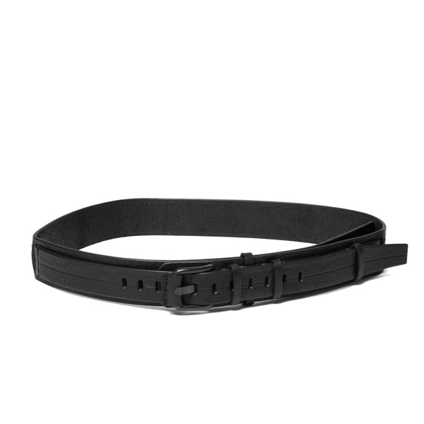 JULIUS 917ACU22 Black / Leather Belt