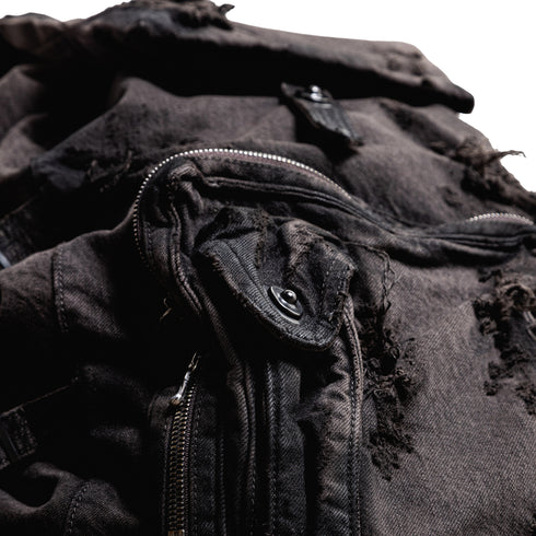 JULIUS 917BGU1-BW Dark Brown / Military Backpack