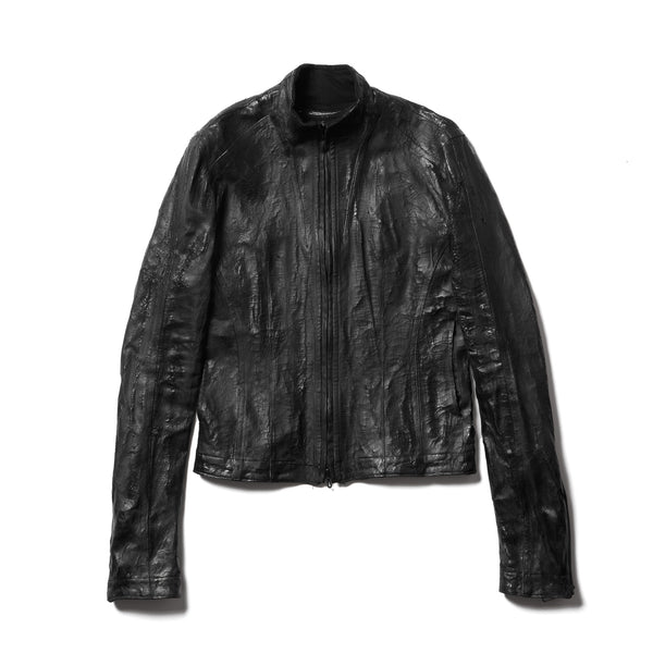 JULIUS 917BLM3-CK Black / Seamed Skinny Jacket