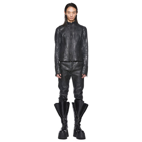 JULIUS 917BLM3-CK Black / Seamed Skinny Jacket