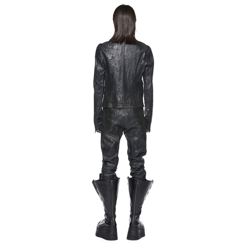 JULIUS 917BLM3-CK Black / Seamed Skinny Jacket