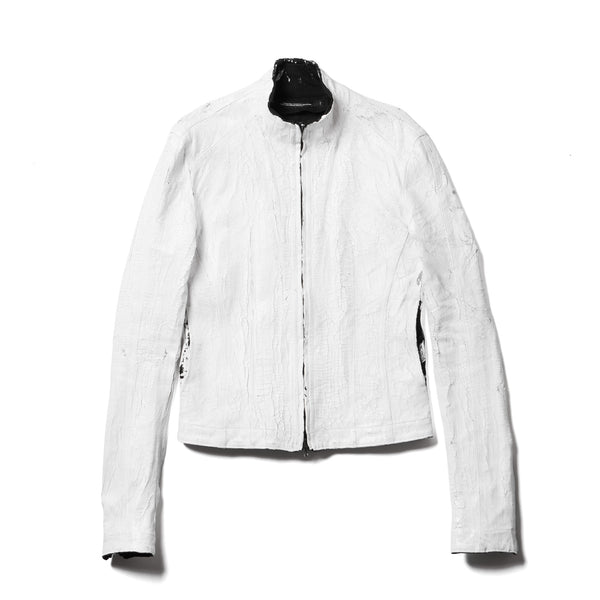 JULIUS 917BLM3-CK Off White / Seamed Skinny Jacket