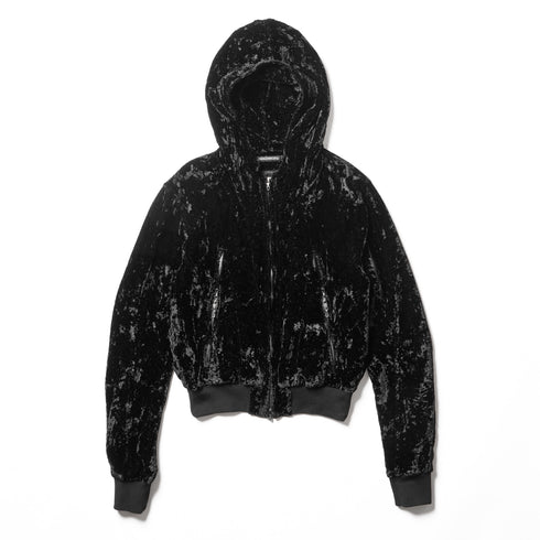 JULIUS 917BLM5 Black / Seamed Hoodie
