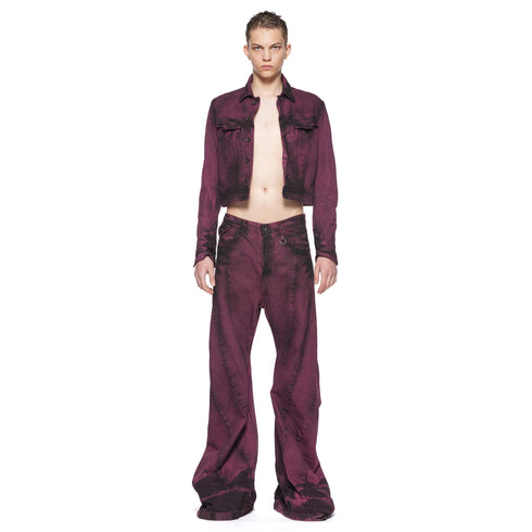 JULIUS 917PAM13-CP Azalea / Bending Tuba Pants