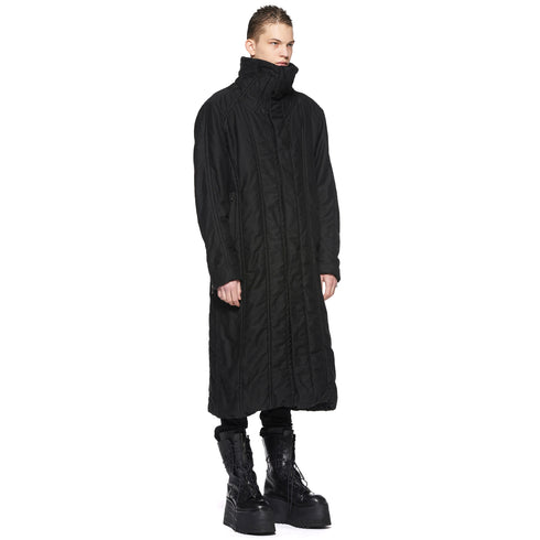 JULIUS 917COM4 Black / Volcano Long Coat
