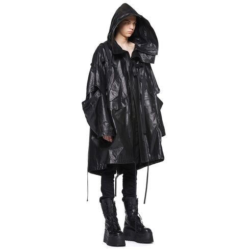 JULIUS 917COM5 Black / Mechanical Coat