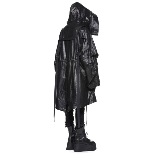 JULIUS 917COM5 Black / Mechanical Coat