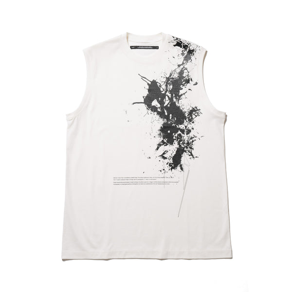 JULIUS 917CPM2 Off White / Garden Sleeve Less Top