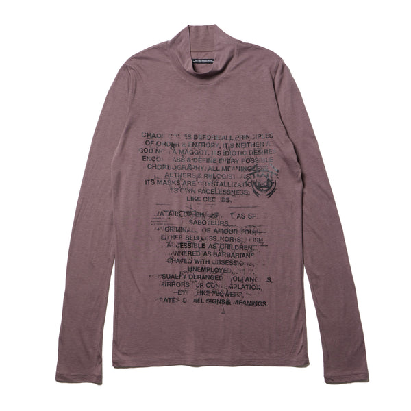 JULIUS 917CPM6 Ash Purple / The Order Of Chaos High Neck Top