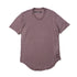 JULIUS 917CUM13 Ash Purple / Round Hem T-Shirt