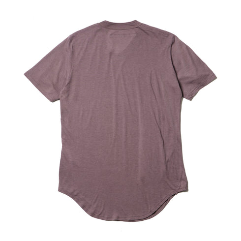 JULIUS 917CUM13 Ash Purple / Round Hem T-Shirt