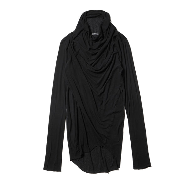 JULIUS 917CUM5 Black / Cowl Neck Drape Top