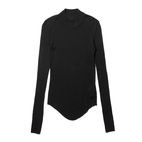 JULIUS 917CUM6 Black / High Neck Skinny Top
