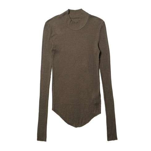 JULIUS 917CUM6 Sand / High Neck Skinny Top