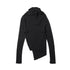 JULIUS 917KNM2 Black / Cowl Neck Knit Top
