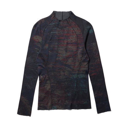 JULIUS 917KNM3 Noise / Digital Noise Skinny Top