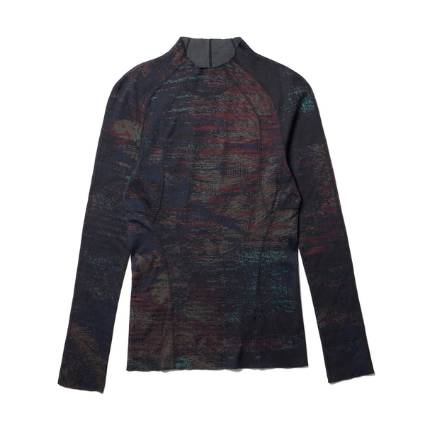 JULIUS 917KNM3 Noise / Digital Noise Skinny Top