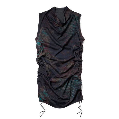 JULIUS 917KNM4 Noise / Digital Noise Shirring Top