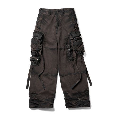 JULIUS 917PAM1-BW Dark Brown / Gas Mask Pants
