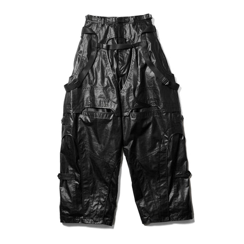 JULIUS 917PAM17 Black / Mechanical Pants